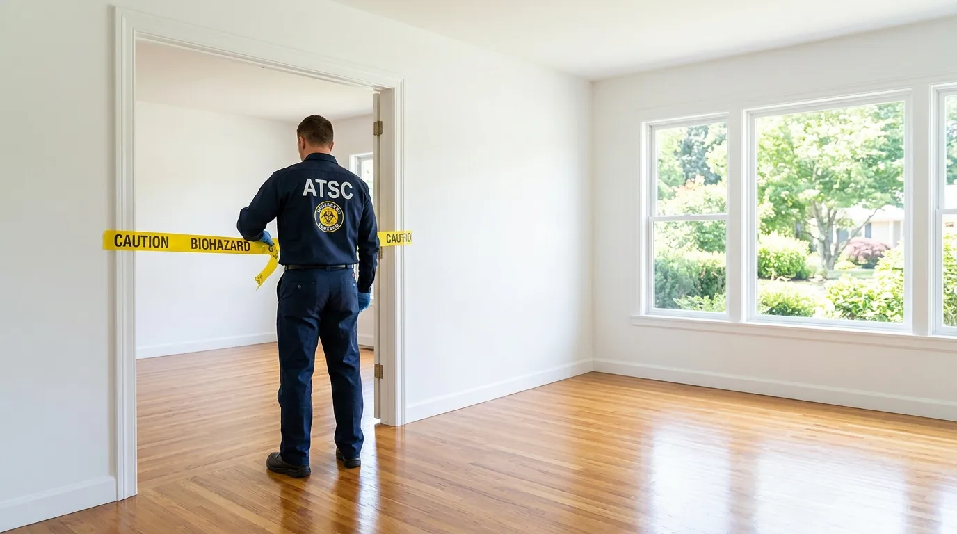 Certified biohazard cleanup crew performing Crime Scene Cleanup in Detroit